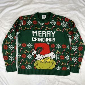 The Grinch Dr.Seuss Merry‎ Grinchmas Christmas Sweater Size Medium